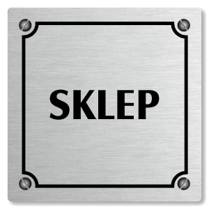 Sklep, 80x80mm, stříbrná, Kansas